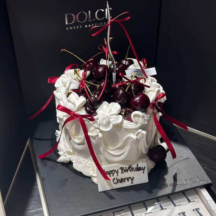 Seasonal Black Forest Ethereal Heart Cake