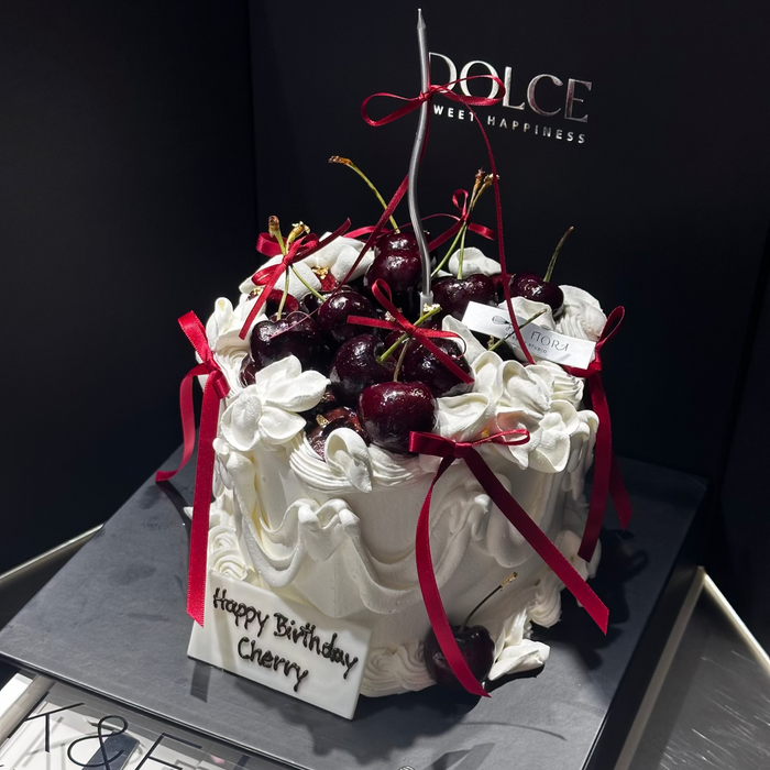 Seasonal Black Forest Ethereal Heart Cake